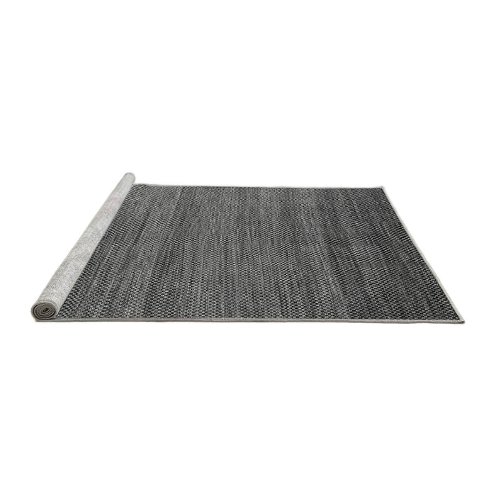 Sideview of Machine Washable Abstract Gray Modern Rug, wshabs4701gry