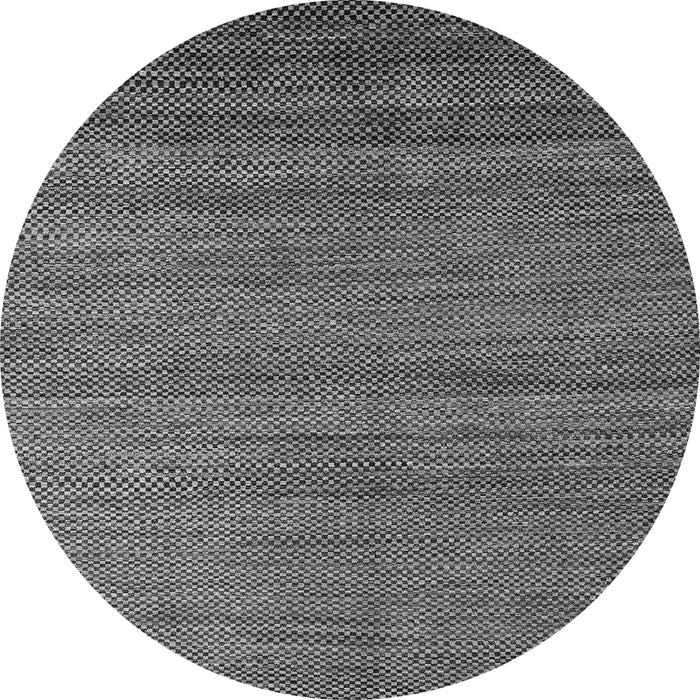 Round Machine Washable Abstract Gray Modern Rug, wshabs4701gry