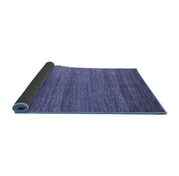 Sideview of Abstract Blue Modern Rug, abs4701blu