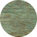 Round Machine Washable Abstract Light Blue Modern Rug, wshabs4702lblu