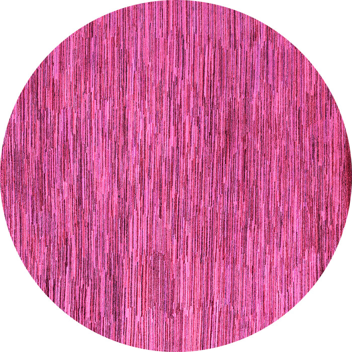 Round Abstract Pink Modern Rug, abs4702pnk