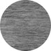 Round Abstract Gray Modern Rug, abs4702gry