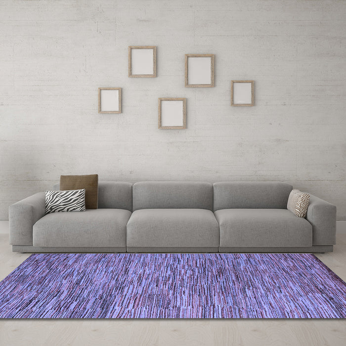 Machine Washable Abstract Blue Modern Rug in a Living Room, wshabs4702blu