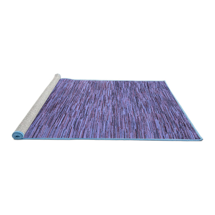 Sideview of Machine Washable Abstract Blue Modern Rug, wshabs4702blu