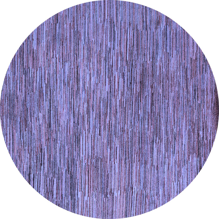 Round Abstract Blue Modern Rug, abs4702blu