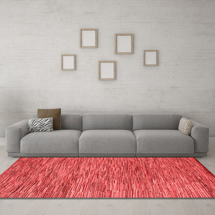 Modern Red Washable Rugs