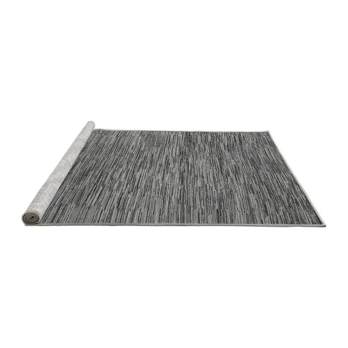 Sideview of Machine Washable Abstract Gray Modern Rug, wshabs4702gry
