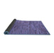 Sideview of Abstract Blue Modern Rug, abs4702blu