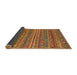 Sideview of Abstract Cinnamon Brown Modern Rug, abs4703