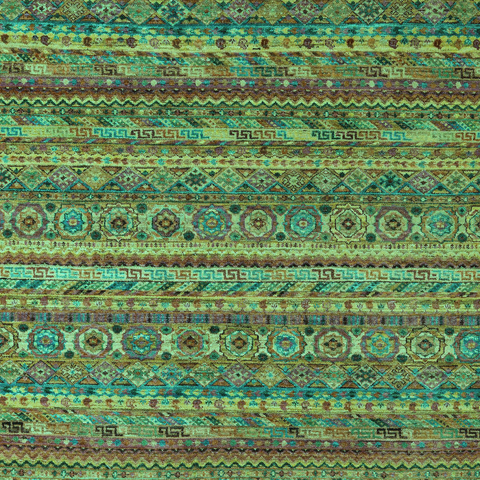 Machine Washable Abstract Turquoise Modern Area Rugs, wshabs4703turq