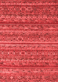 Abstract Red Modern Rug, abs4703red