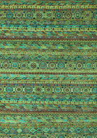 Abstract Turquoise Modern Rug, abs4703turq