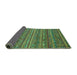 Sideview of Abstract Turquoise Modern Rug, abs4703turq