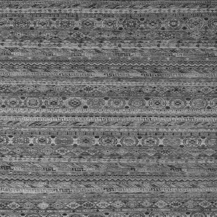 Square Machine Washable Abstract Gray Modern Rug, wshabs4703gry