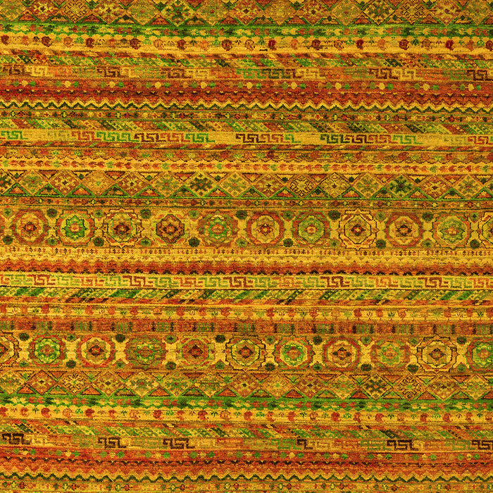 Abstract Yellow Modern Rug, abs4703yw
