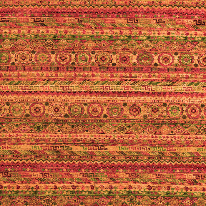 Machine Washable Abstract Orange Modern Area Rugs, wshabs4703org