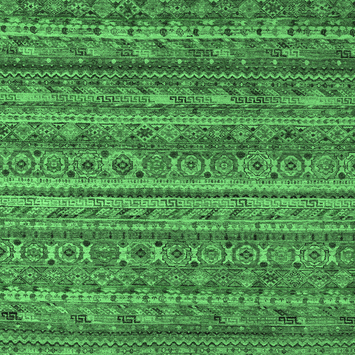 Machine Washable Abstract Emerald Green Modern Area Rugs, wshabs4703emgrn