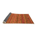 Sideview of Abstract Orange Modern Rug, abs4703org