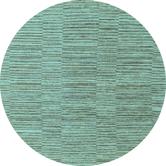 Round Solid Light Blue Modern Rug, abs4704lblu