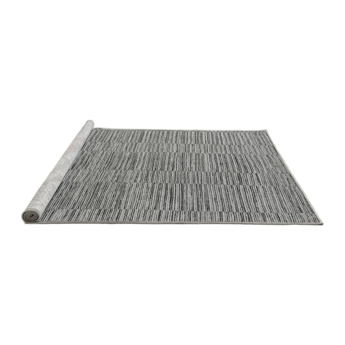 Sideview of Machine Washable Solid Gray Modern Rug, wshabs4704gry
