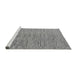 Sideview of Machine Washable Solid Gray Modern Rug, wshabs4704gry