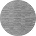 Round Solid Gray Modern Rug, abs4704gry