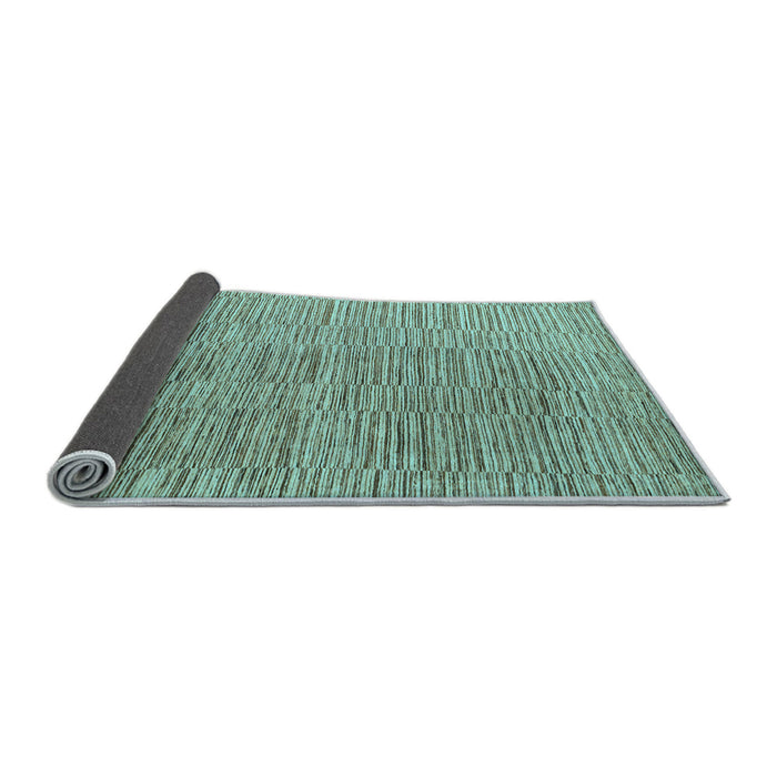 Sideview of Solid Light Blue Modern Rug, abs4704lblu