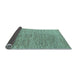 Sideview of Solid Light Blue Modern Rug, abs4704lblu