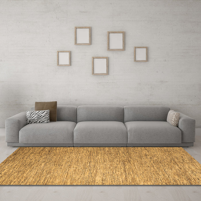 Machine Washable Solid Brown Modern Rug in a Living Room,, wshabs4705brn