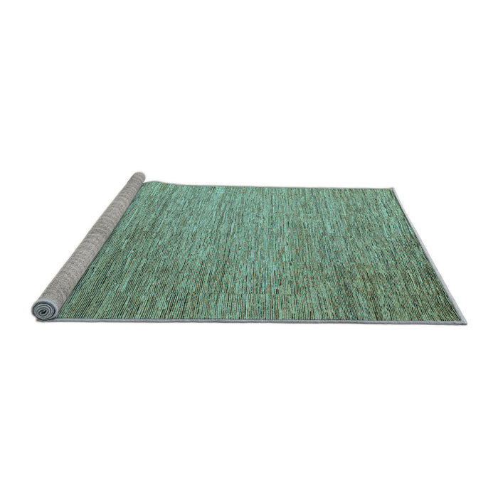 Sideview of Machine Washable Solid Light Blue Modern Rug, wshabs4705lblu