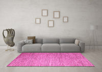 Machine Washable Solid Pink Modern Rug, wshabs4705pnk