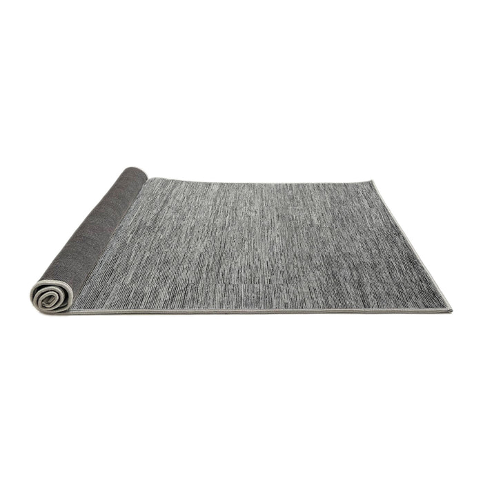 Sideview of Solid Gray Modern Rug, abs4705gry
