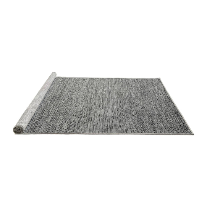 Sideview of Machine Washable Solid Gray Modern Rug, wshabs4705gry