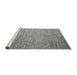 Sideview of Machine Washable Solid Gray Modern Rug, wshabs4705gry