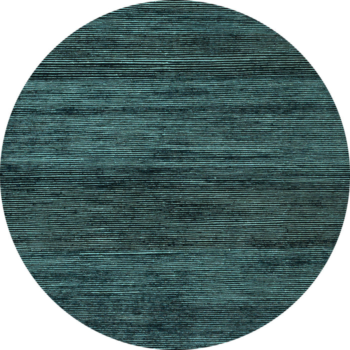 Round Abstract Light Blue Modern Rug, abs4706lblu