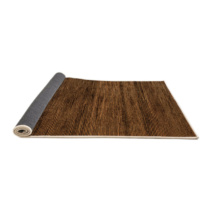 Sideview of Abstract Orange Modern Rug, abs4706org