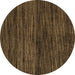 Round Machine Washable Abstract Brown Modern Rug, wshabs4706brn