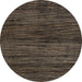 Round Abstract Dark Almond Brown Modern Rug, abs4706