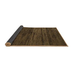 Sideview of Abstract Brown Modern Rug, abs4706brn