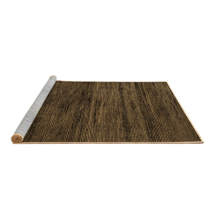 Sideview of Machine Washable Abstract Brown Modern Rug, wshabs4706brn