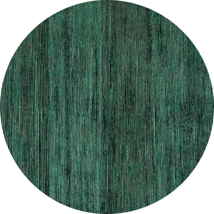 Round Abstract Turquoise Modern Rug, abs4706turq