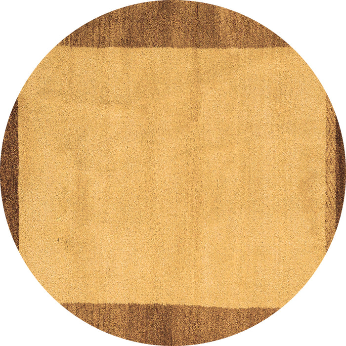 Round Machine Washable Abstract Brown Modern Rug, wshabs4707brn