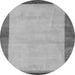 Round Abstract Gray Modern Rug, abs4707gry