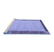 Sideview of Machine Washable Abstract Blue Modern Rug, wshabs4707blu