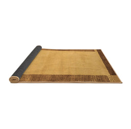 Sideview of Abstract Brown Modern Rug, abs4707brn