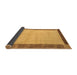 Sideview of Abstract Brown Modern Rug, abs4707brn