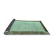 Sideview of Abstract Light Blue Modern Rug, abs4707lblu