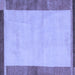 Square Abstract Blue Modern Rug, abs4707blu