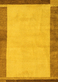 Abstract Yellow Modern Rug, abs4707yw