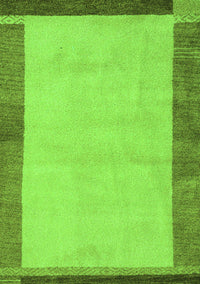 Abstract Green Modern Rug, abs4707grn